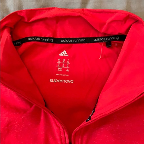 Adidas Supernova 1/4 zip tee SZ XL - Picture 4 of 5